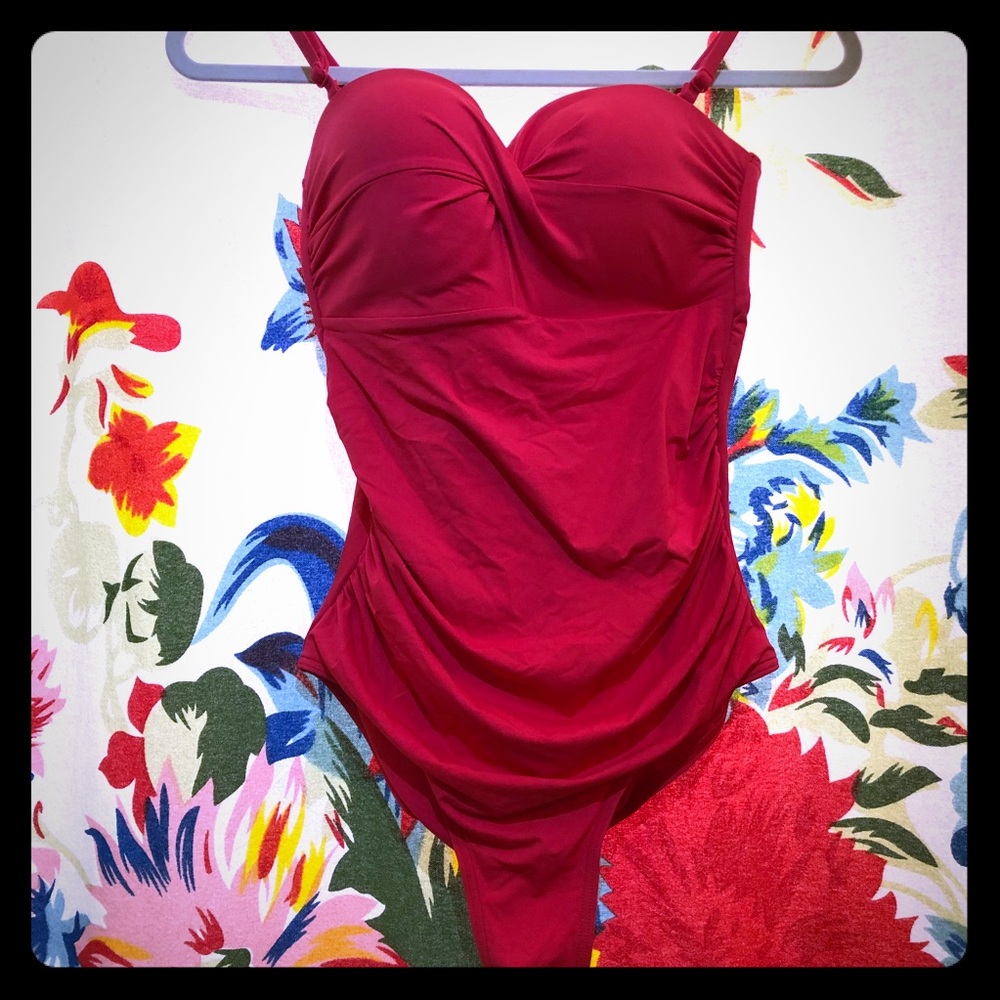 Red bathing suit NWOT